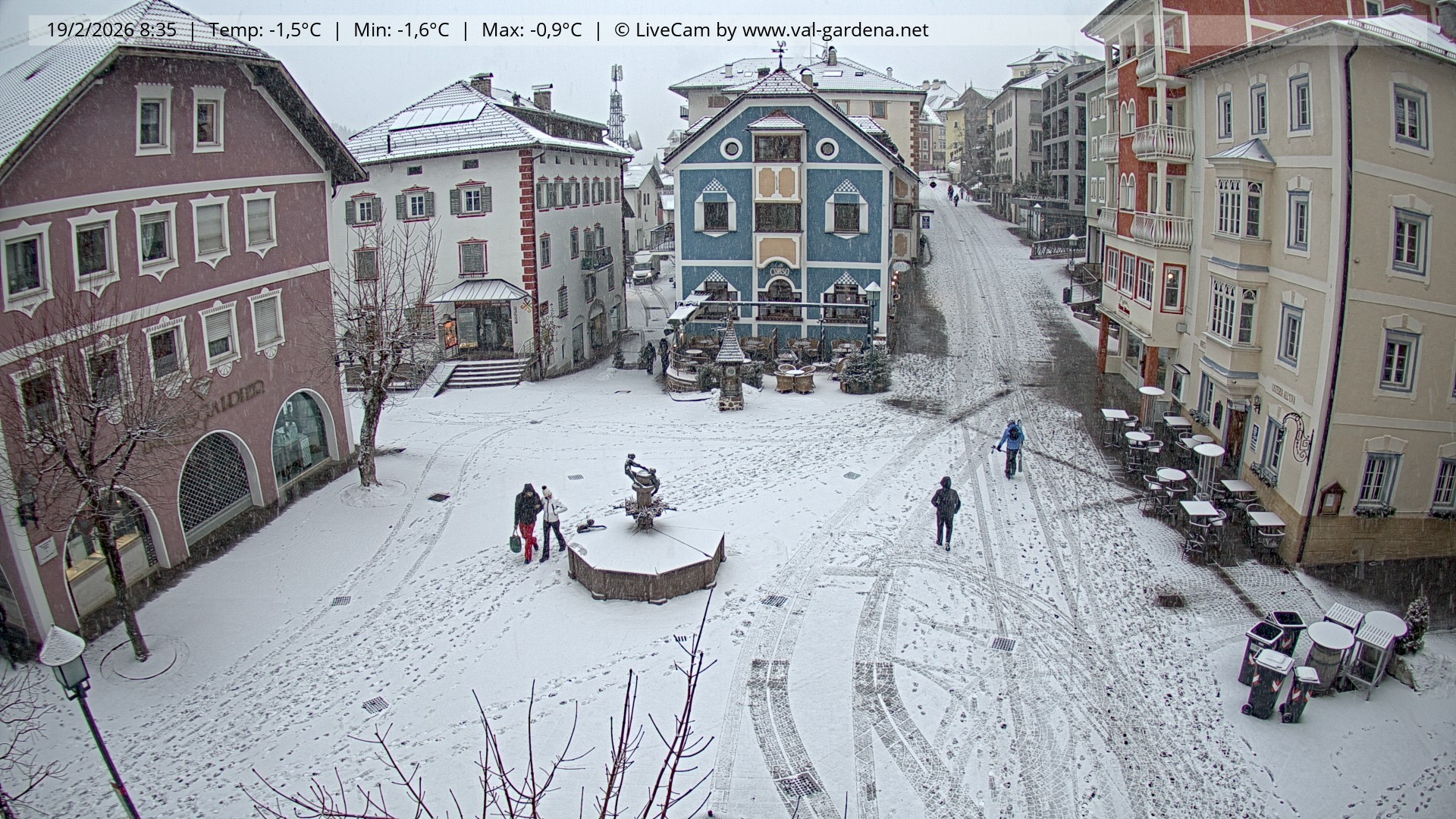 Archiv Foto Webcam St. Ulrich: Dorfzentrum