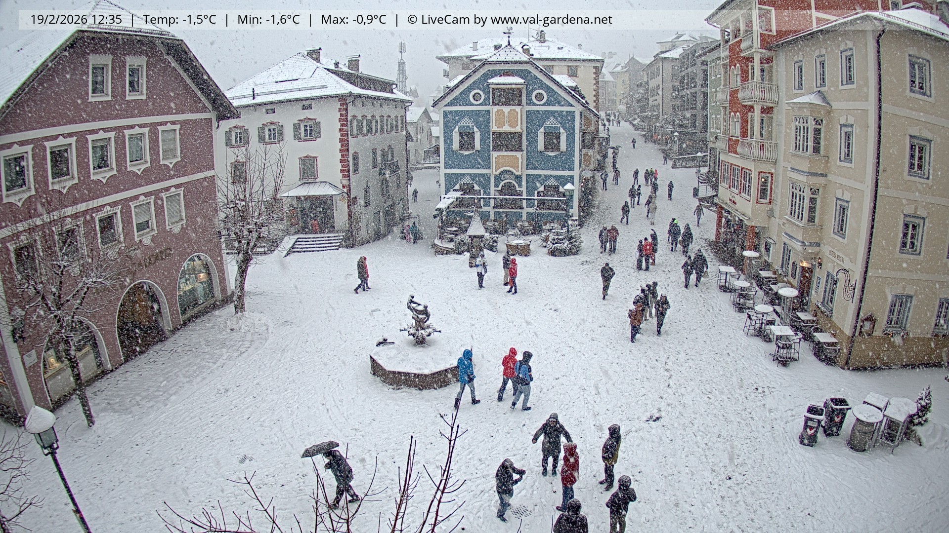 Archiv Foto Webcam St. Ulrich: Dorfzentrum