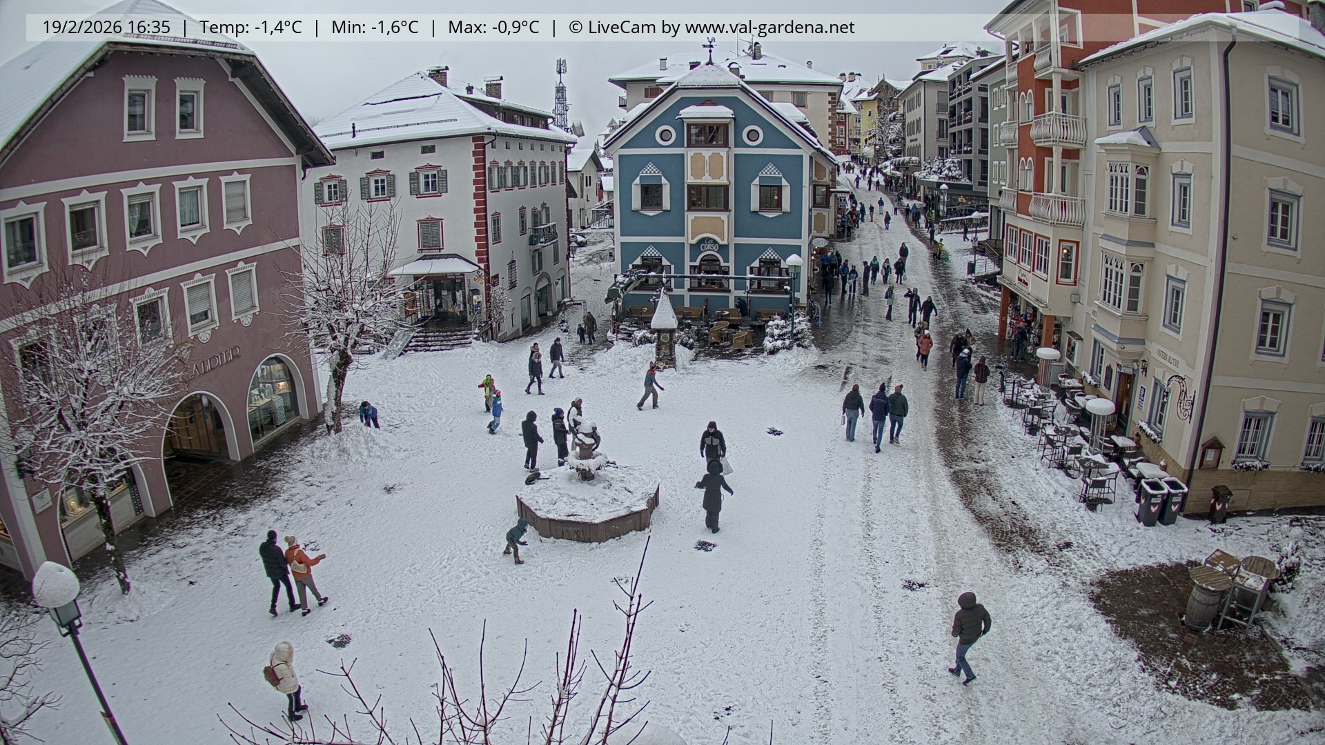 Archiv Foto Webcam St. Ulrich: Dorfzentrum