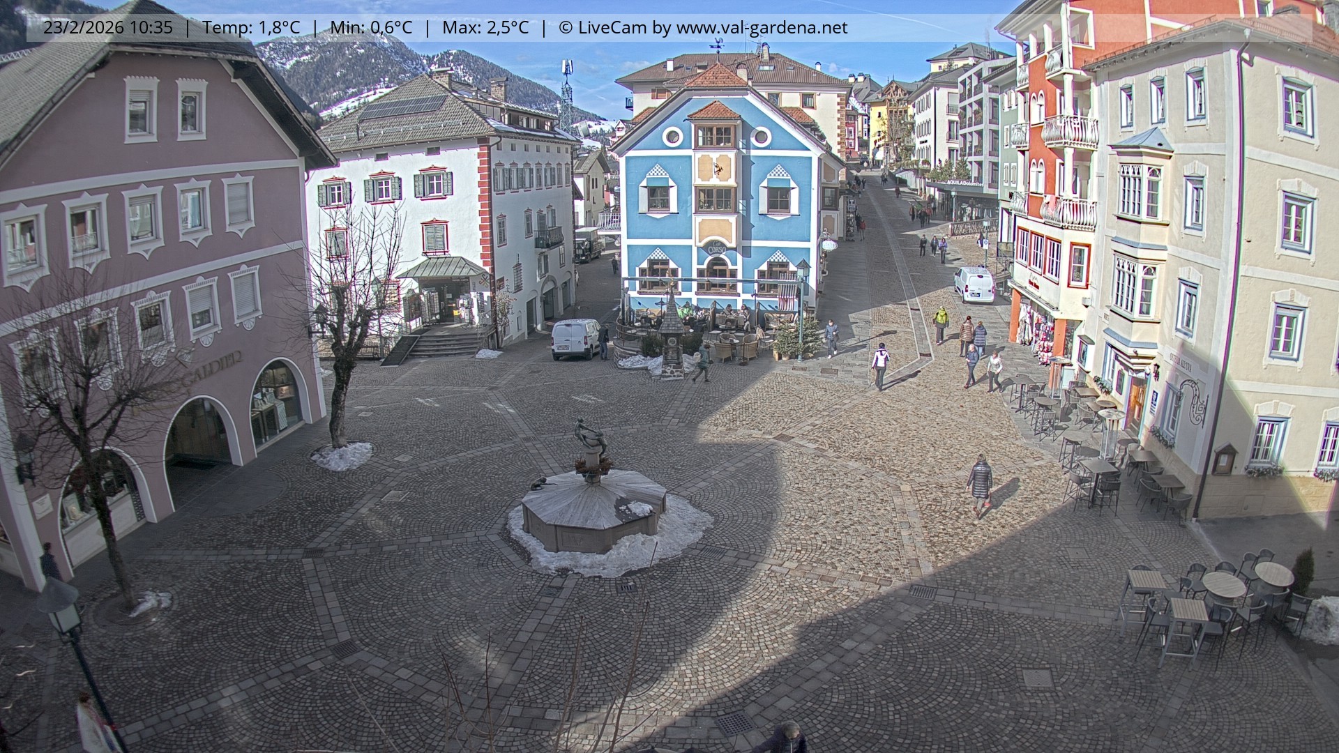 Archiv Foto Webcam St. Ulrich: Dorfzentrum