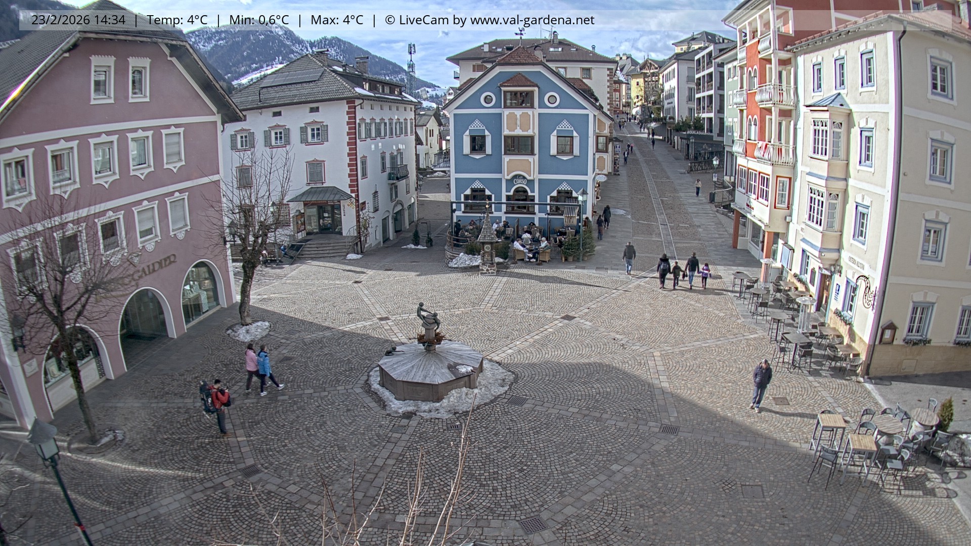 Archiv Foto Webcam St. Ulrich: Dorfzentrum