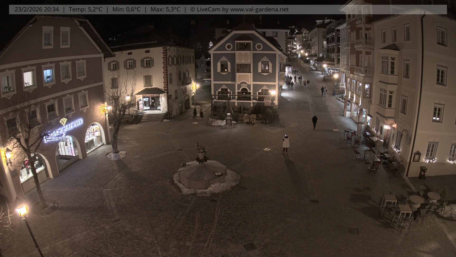 Archiv Foto Webcam St. Ulrich: Dorfzentrum