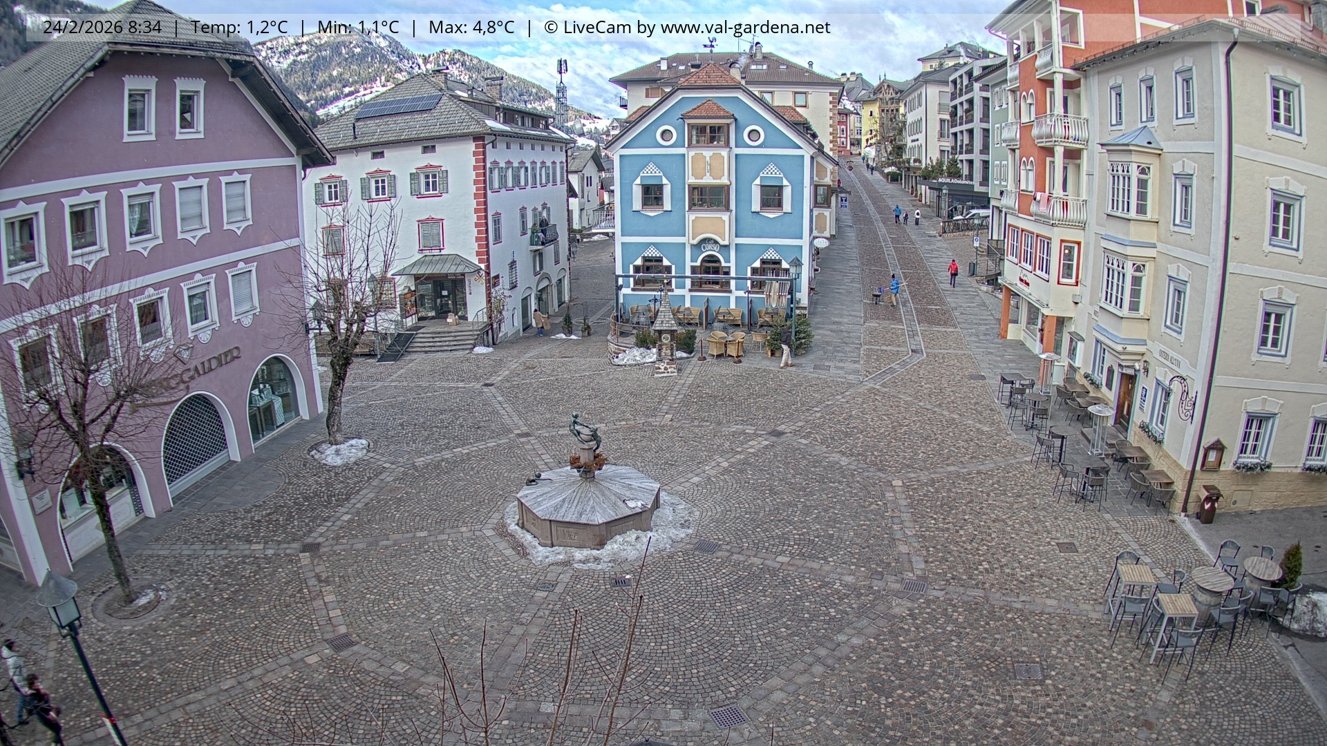 Archiv Foto Webcam St. Ulrich: Dorfzentrum