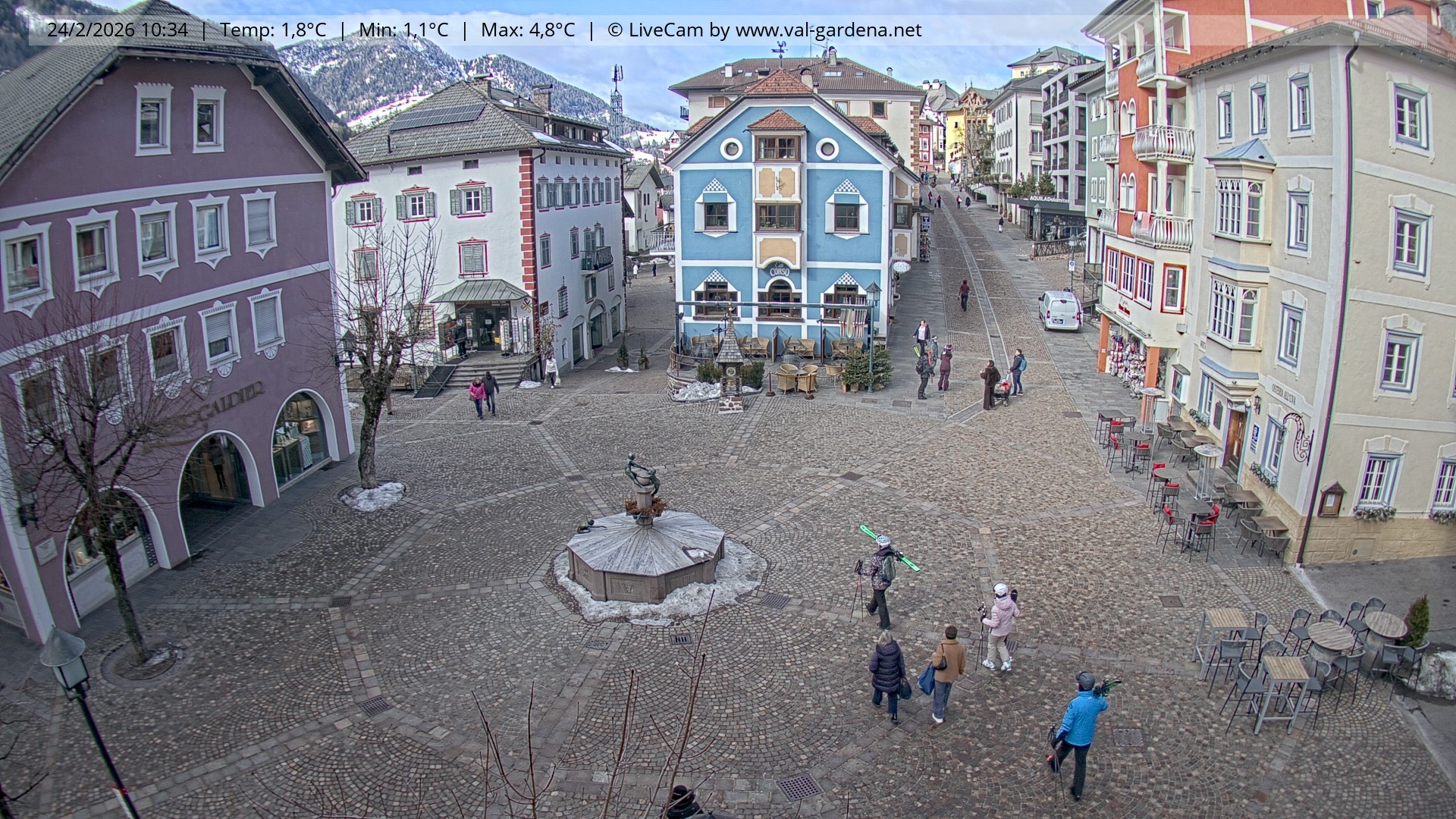 Archiv Foto Webcam St. Ulrich: Dorfzentrum