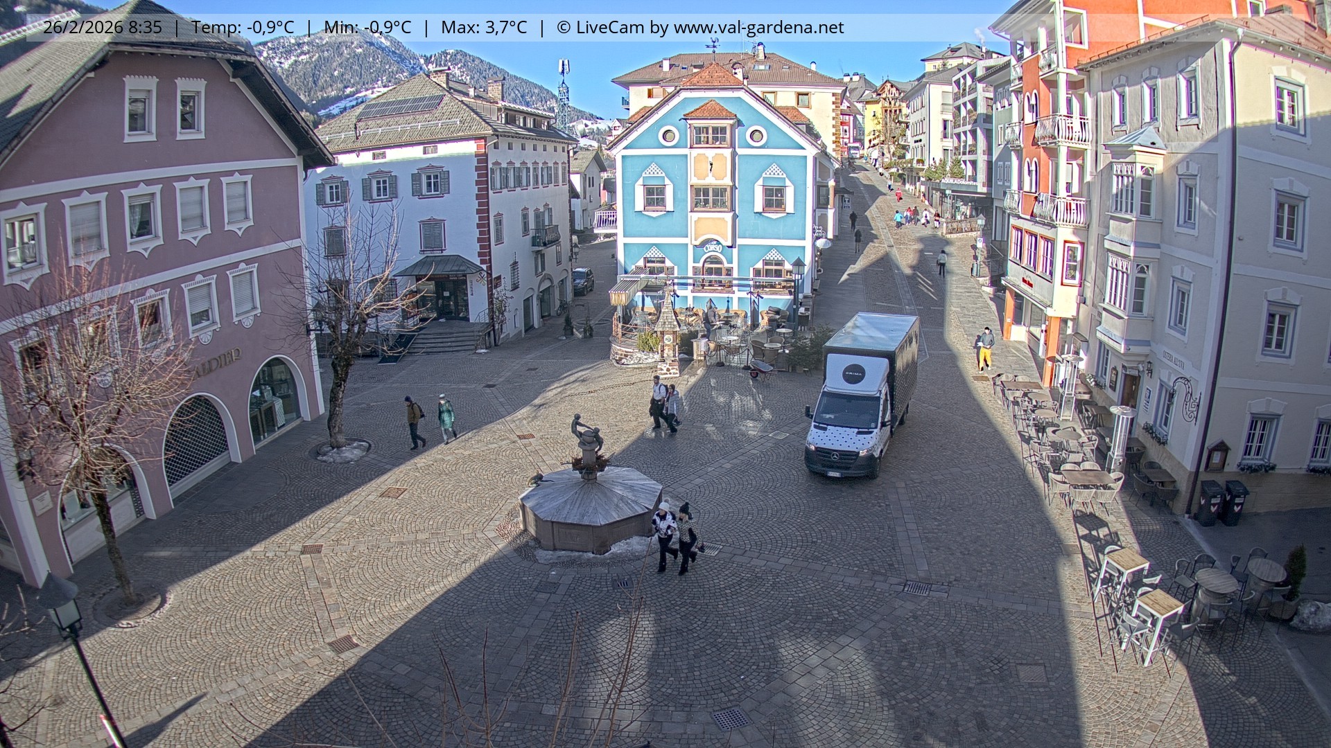 Archiv Foto Webcam St. Ulrich: Dorfzentrum