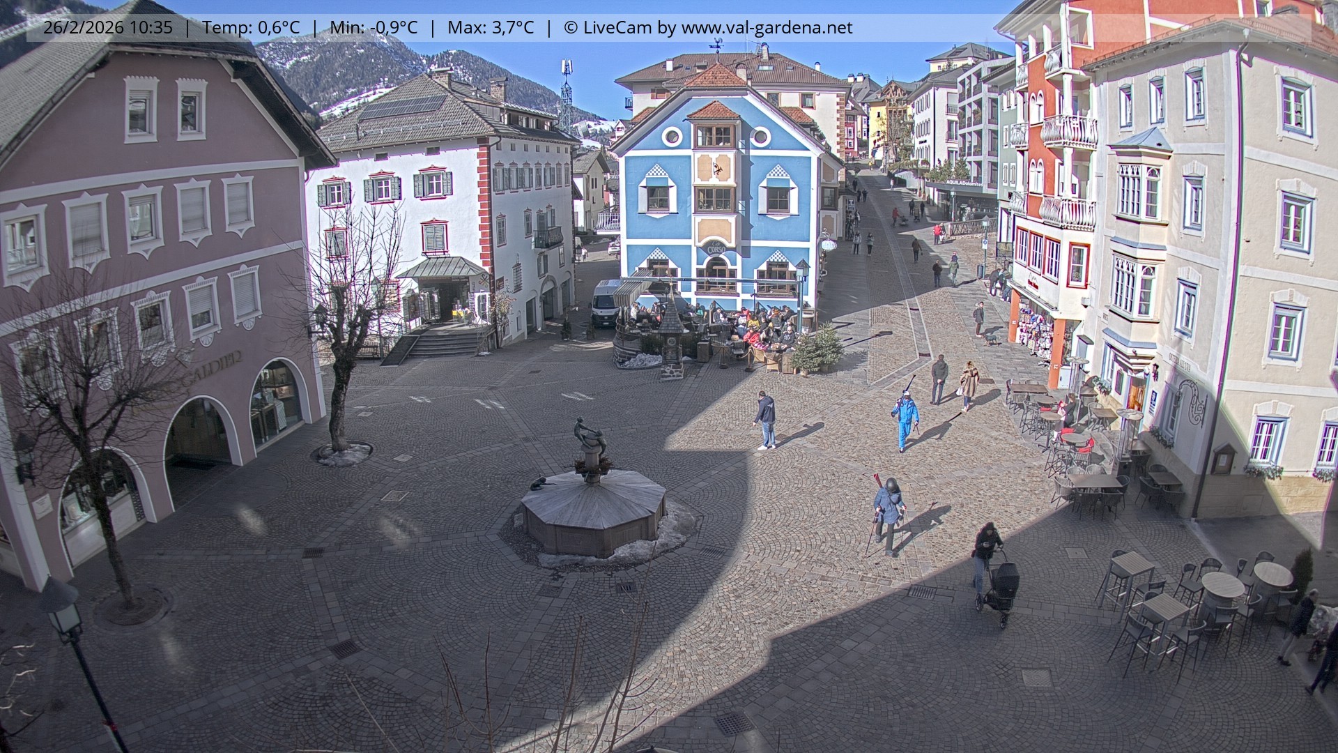 Archiv Foto Webcam St. Ulrich: Dorfzentrum