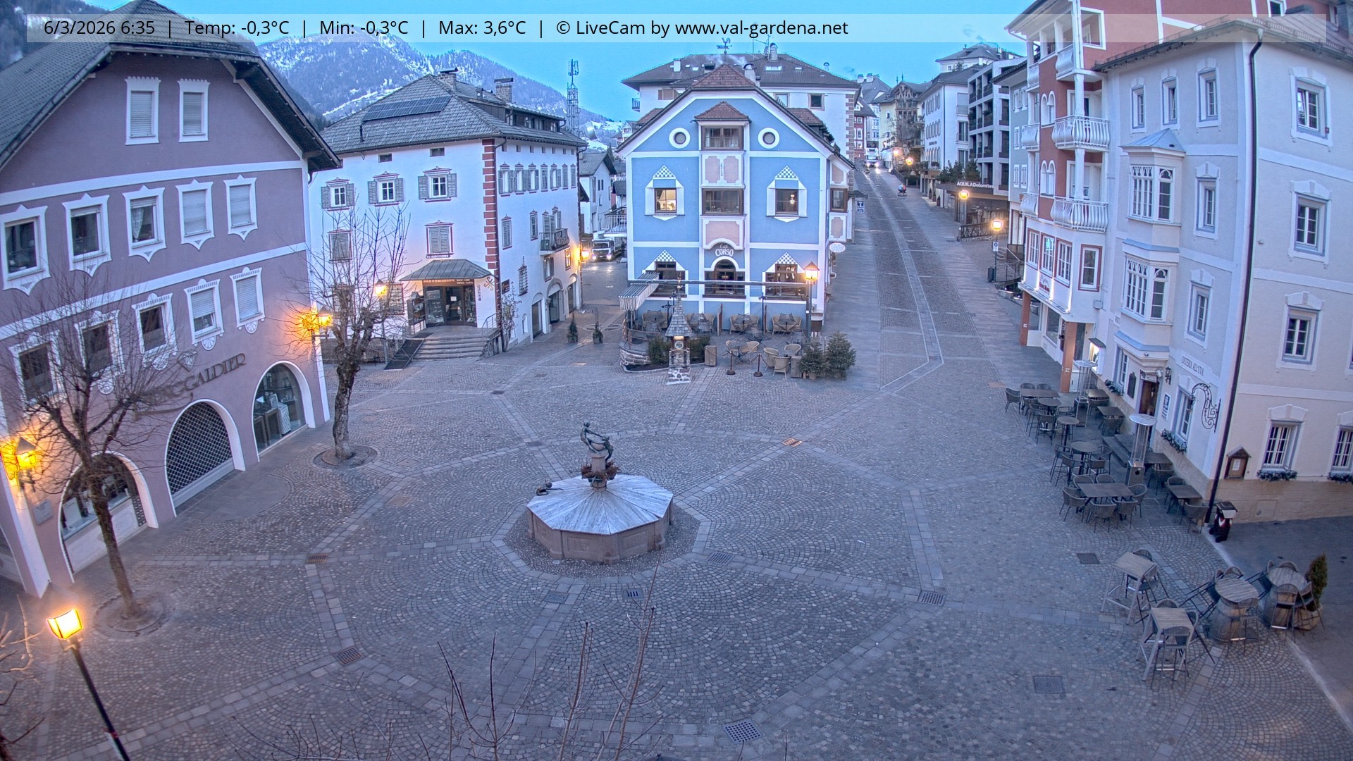 Archiv Foto Webcam St. Ulrich: Dorfzentrum