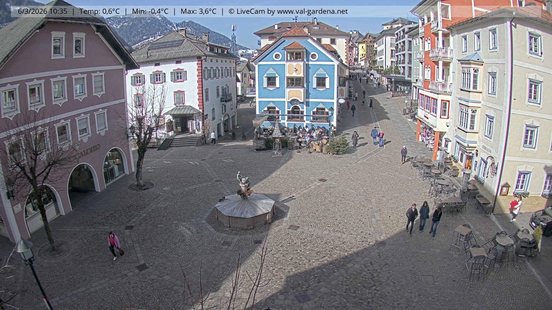 Archiv Foto Webcam St. Ulrich: Dorfzentrum