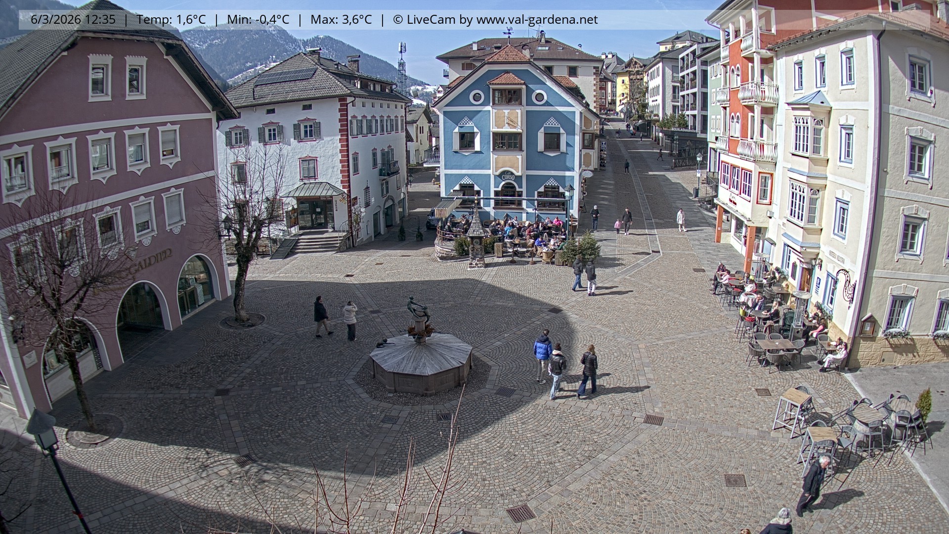 Archiv Foto Webcam St. Ulrich: Dorfzentrum