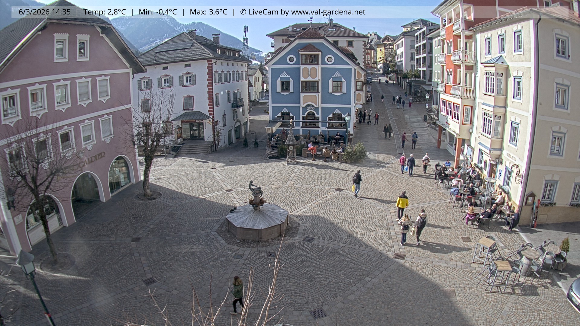 Archiv Foto Webcam St. Ulrich: Dorfzentrum
