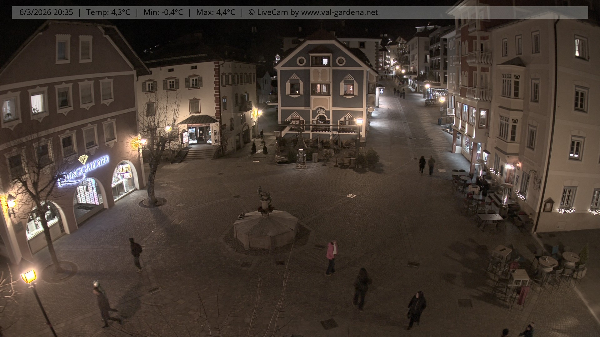 Archiv Foto Webcam St. Ulrich: Dorfzentrum