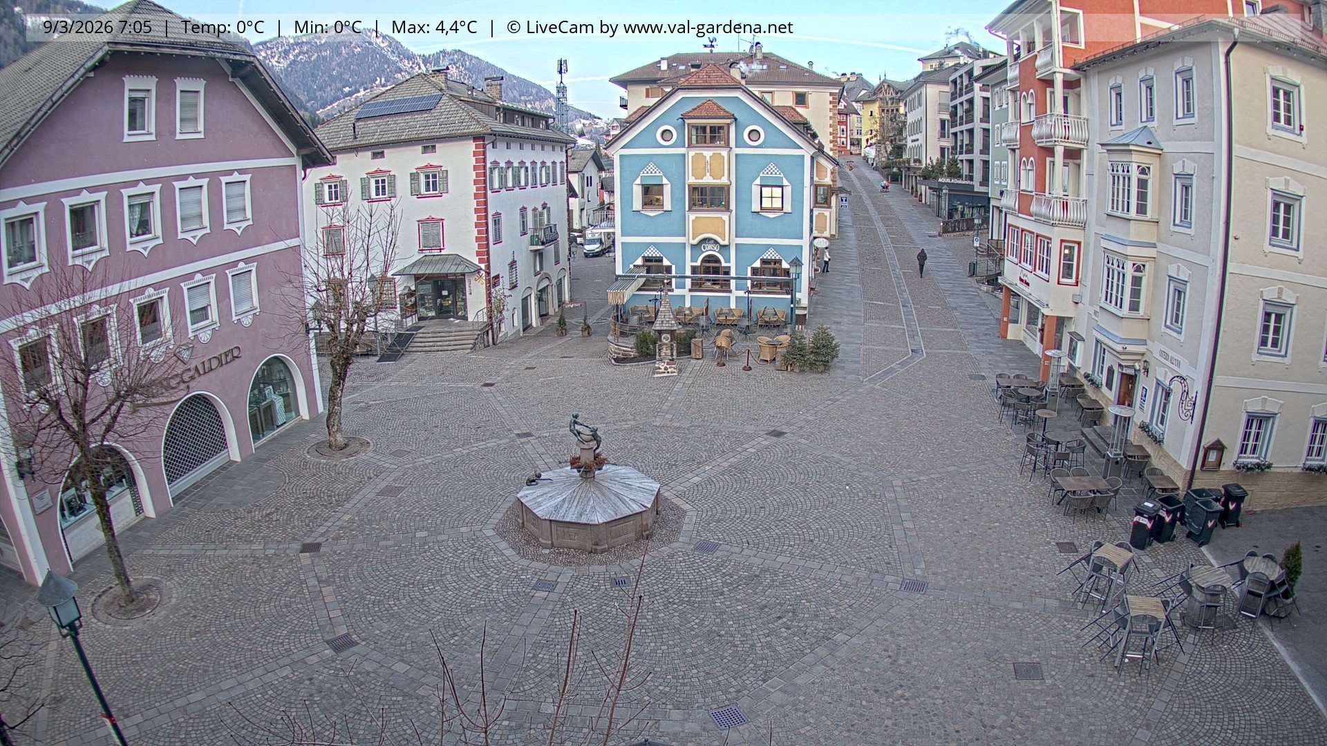 Archiv Foto Webcam St. Ulrich: Dorfzentrum