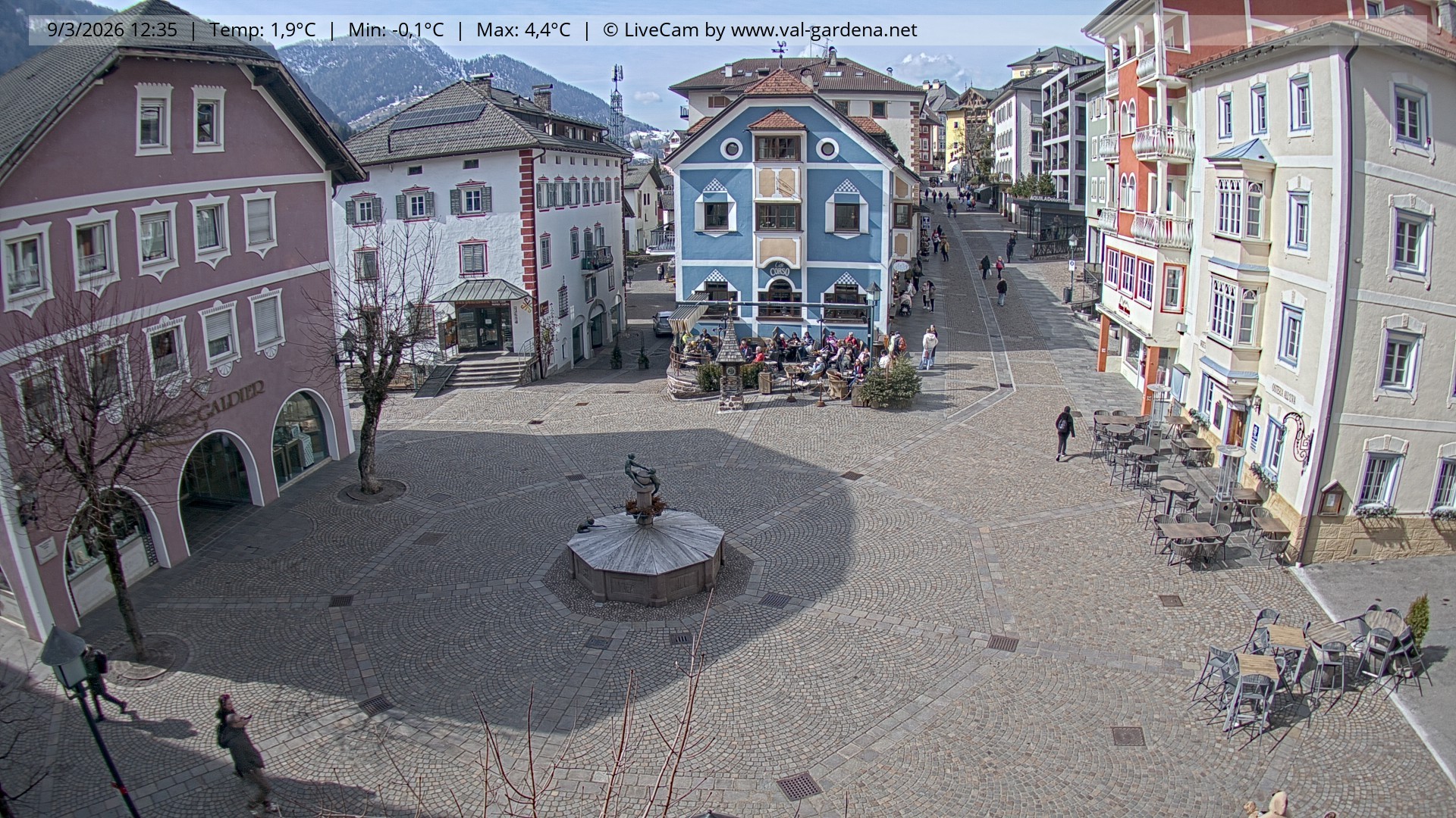 Archiv Foto Webcam St. Ulrich: Dorfzentrum