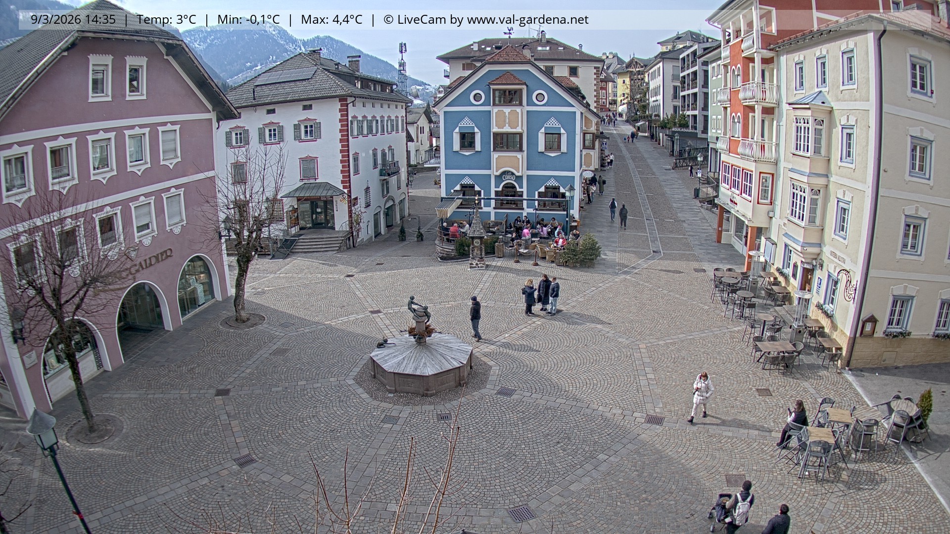 Archiv Foto Webcam St. Ulrich: Dorfzentrum