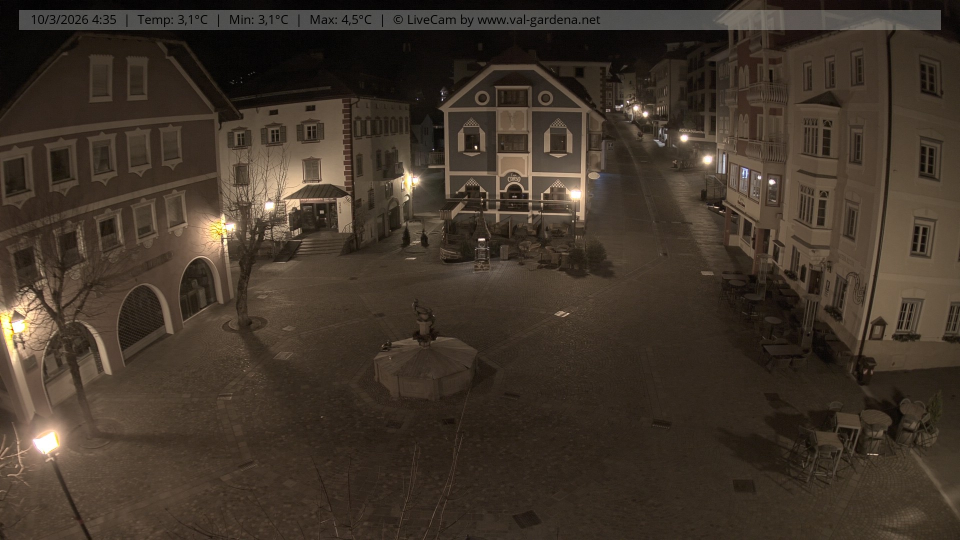 Archiv Foto Webcam St. Ulrich: Dorfzentrum