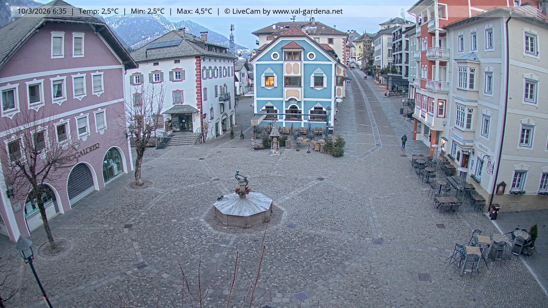 Archiv Foto Webcam St. Ulrich: Dorfzentrum