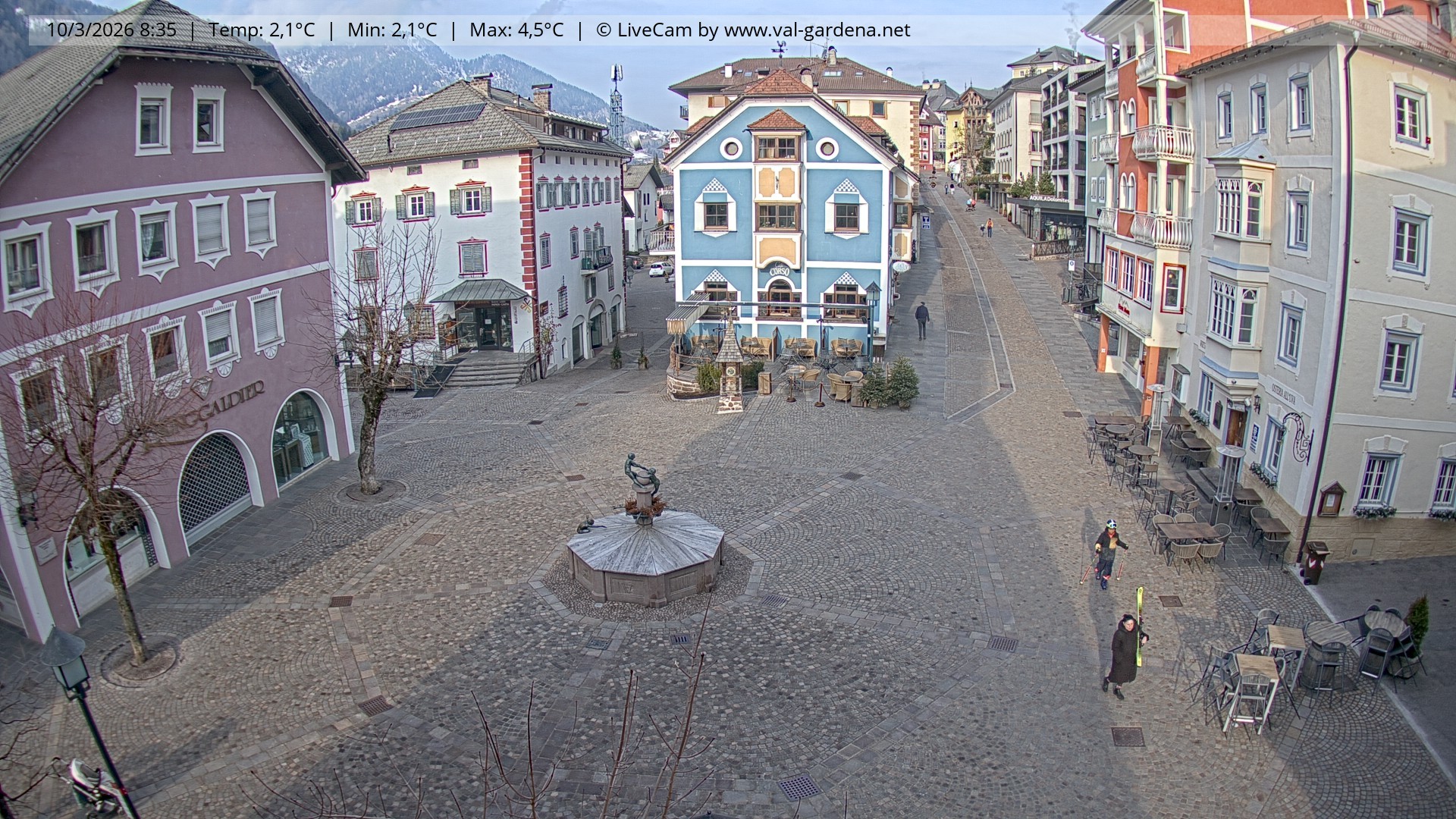Archiv Foto Webcam St. Ulrich: Dorfzentrum