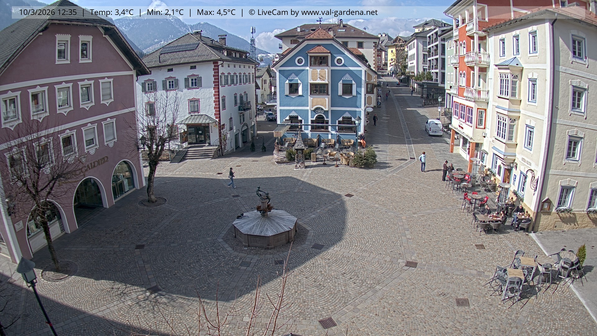 Archiv Foto Webcam St. Ulrich: Dorfzentrum