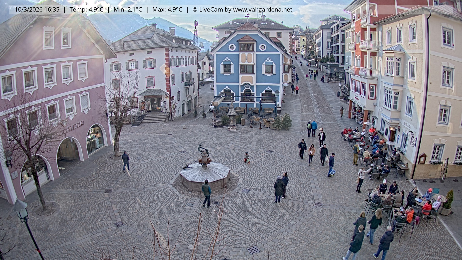Archiv Foto Webcam St. Ulrich: Dorfzentrum