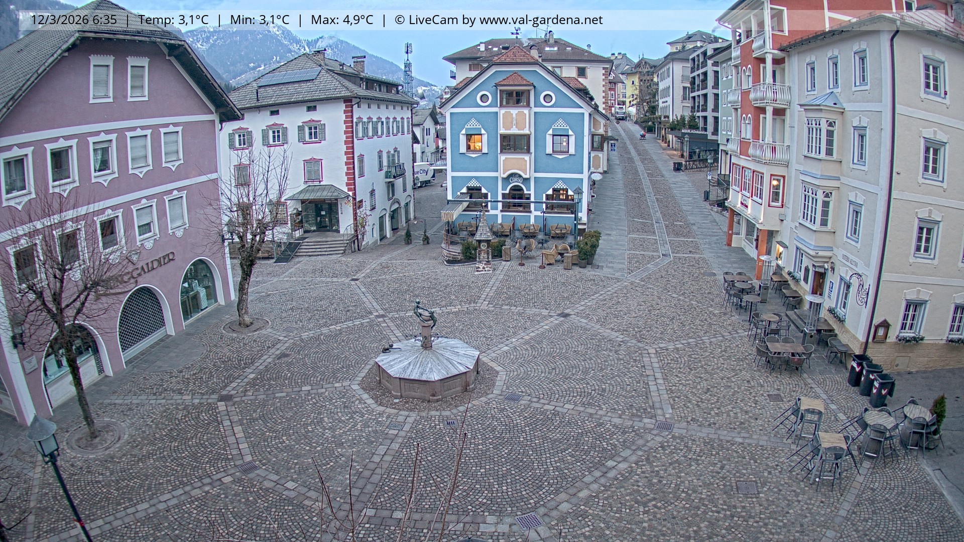 Archiv Foto Webcam St. Ulrich: Dorfzentrum