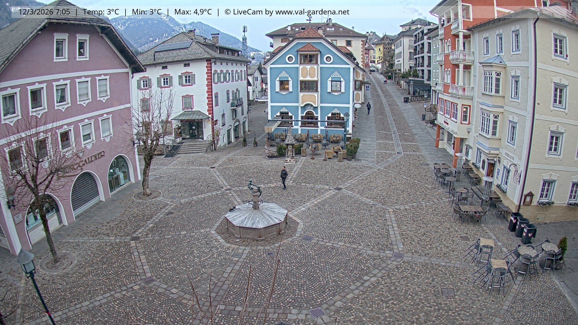 Archiv Foto Webcam St. Ulrich: Dorfzentrum
