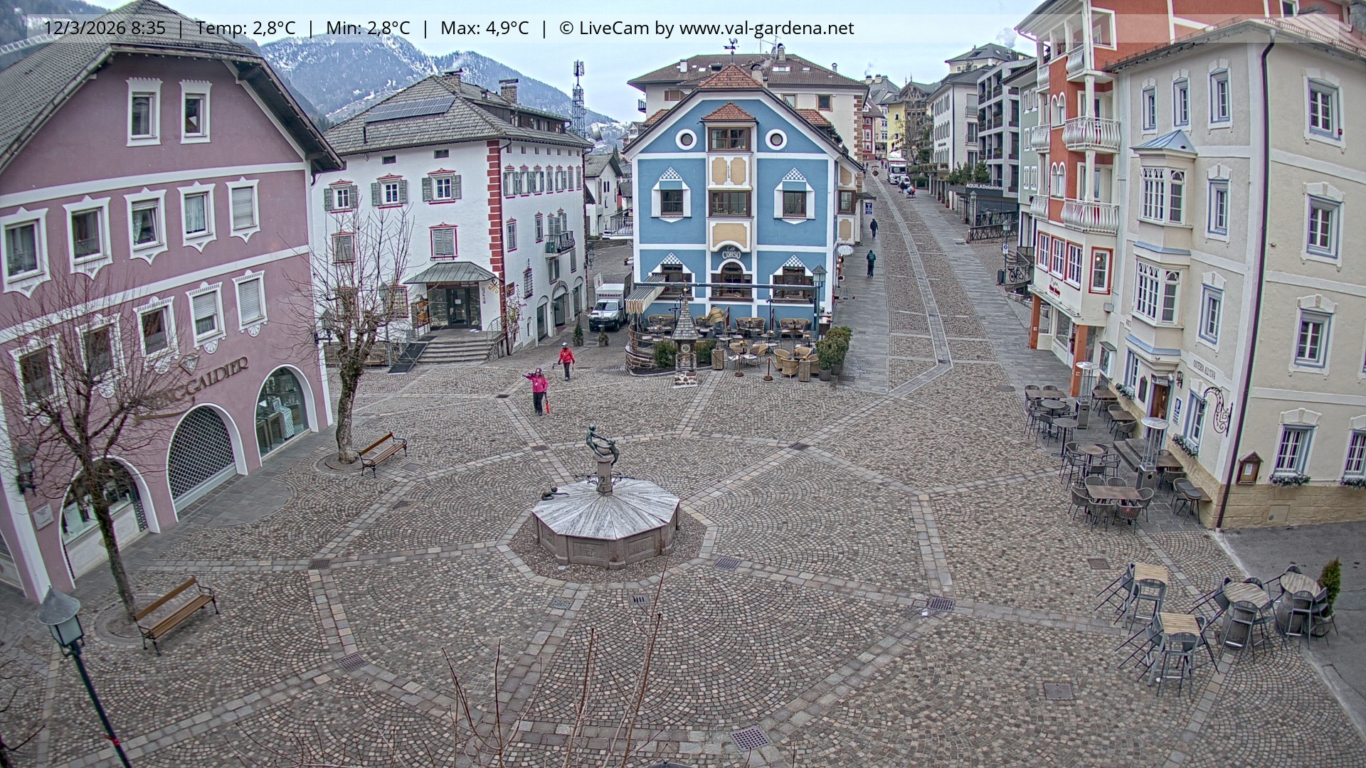 Archiv Foto Webcam St. Ulrich: Dorfzentrum