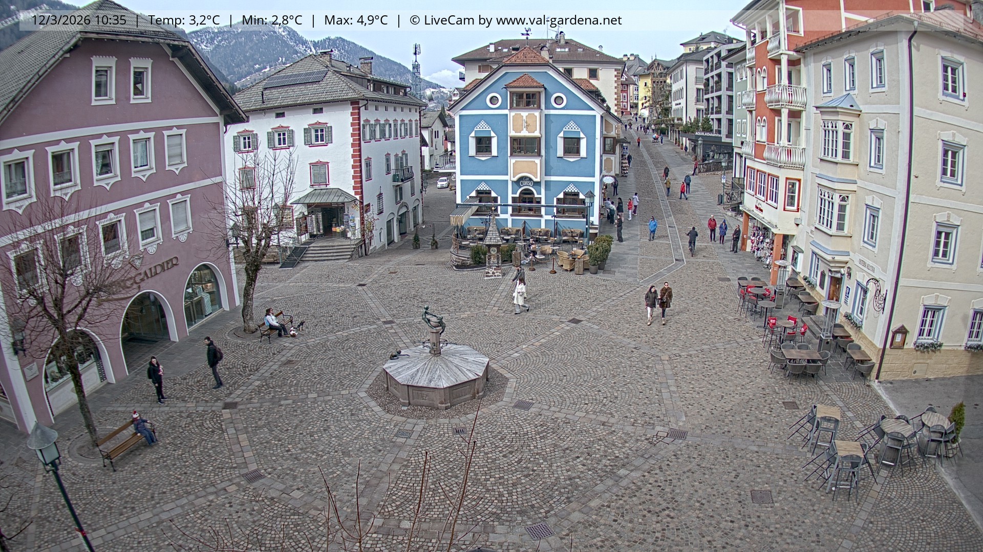 Archiv Foto Webcam St. Ulrich: Dorfzentrum