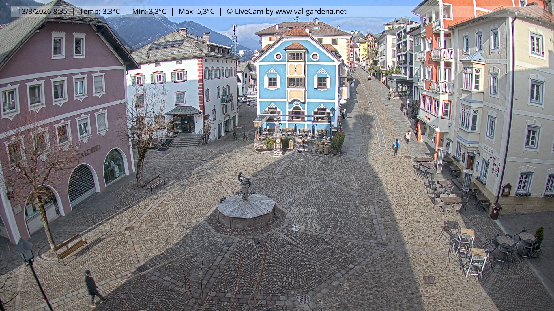 Archiv Foto Webcam St. Ulrich: Dorfzentrum