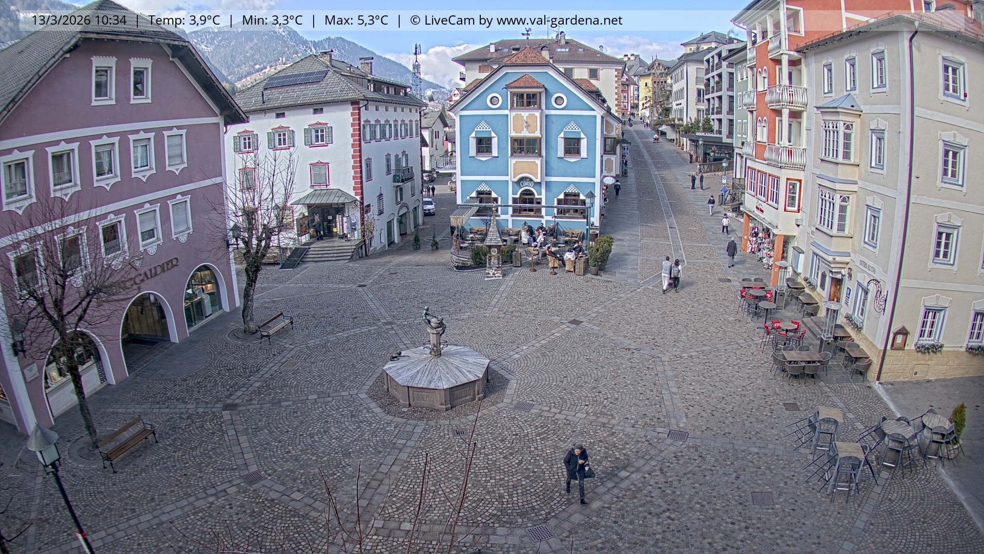 Archiv Foto Webcam St. Ulrich: Dorfzentrum