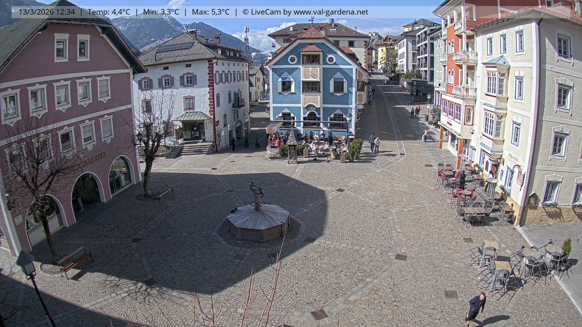 Archiv Foto Webcam St. Ulrich: Dorfzentrum