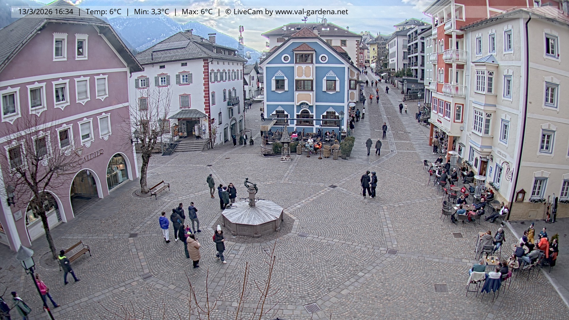 Archiv Foto Webcam St. Ulrich: Dorfzentrum
