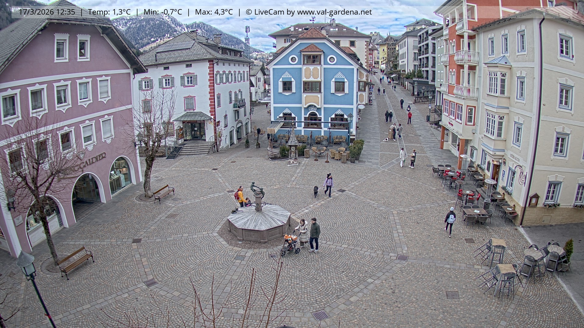 Archiv Foto Webcam St. Ulrich: Dorfzentrum