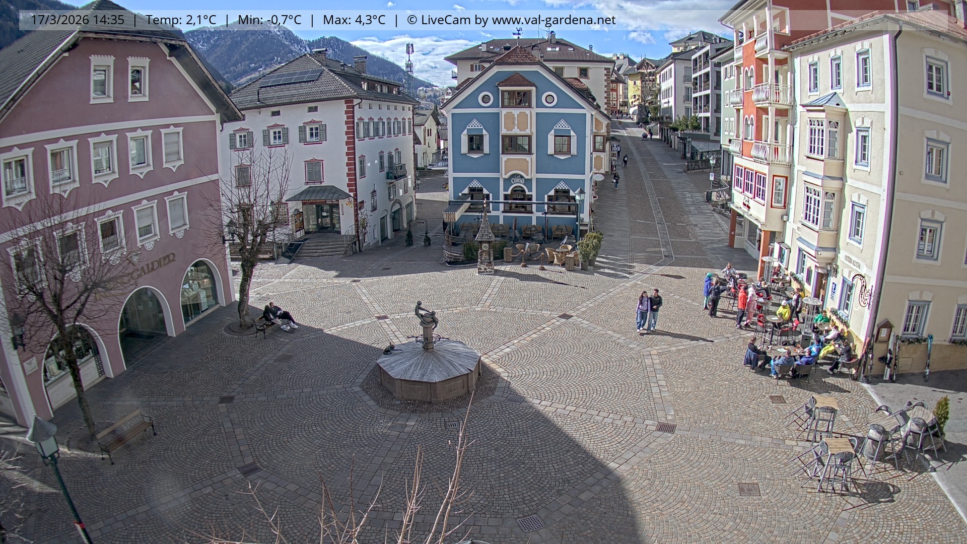Archiv Foto Webcam St. Ulrich: Dorfzentrum