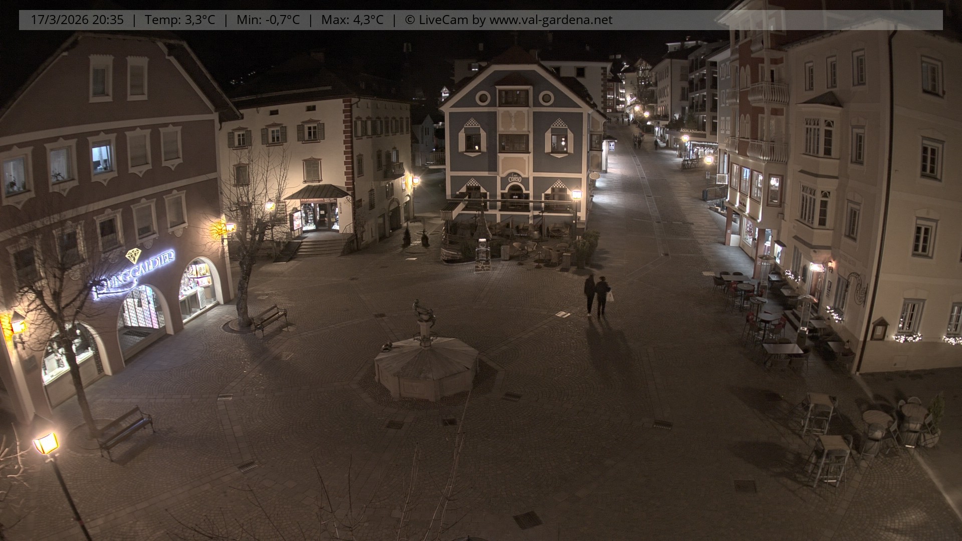 Archiv Foto Webcam St. Ulrich: Dorfzentrum