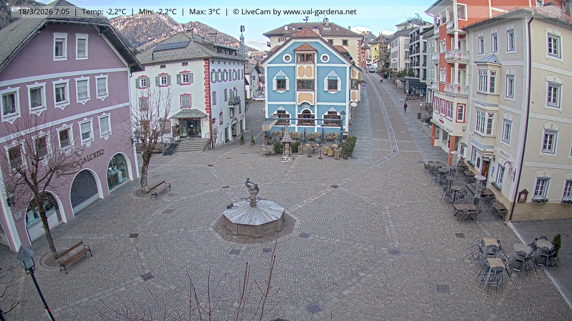 Archiv Foto Webcam St. Ulrich: Dorfzentrum