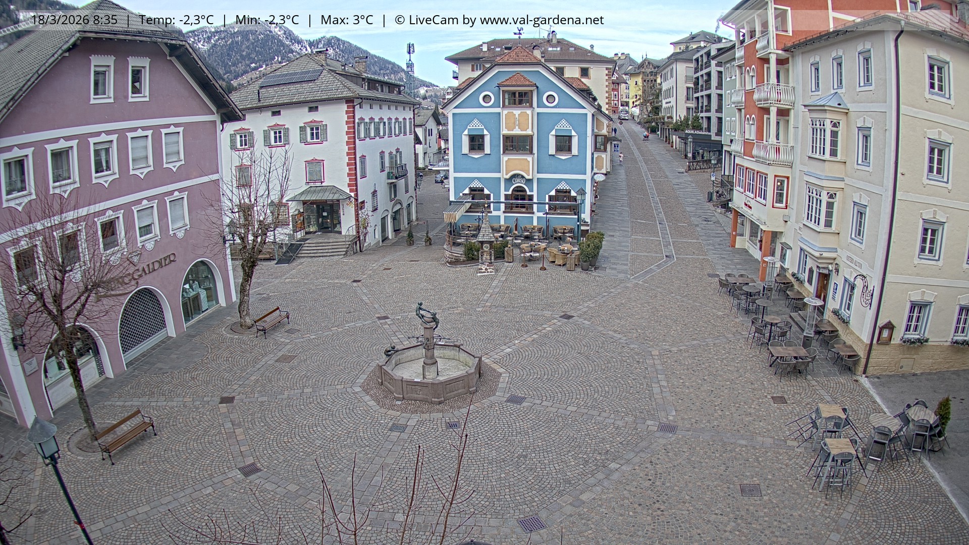 Archiv Foto Webcam St. Ulrich: Dorfzentrum