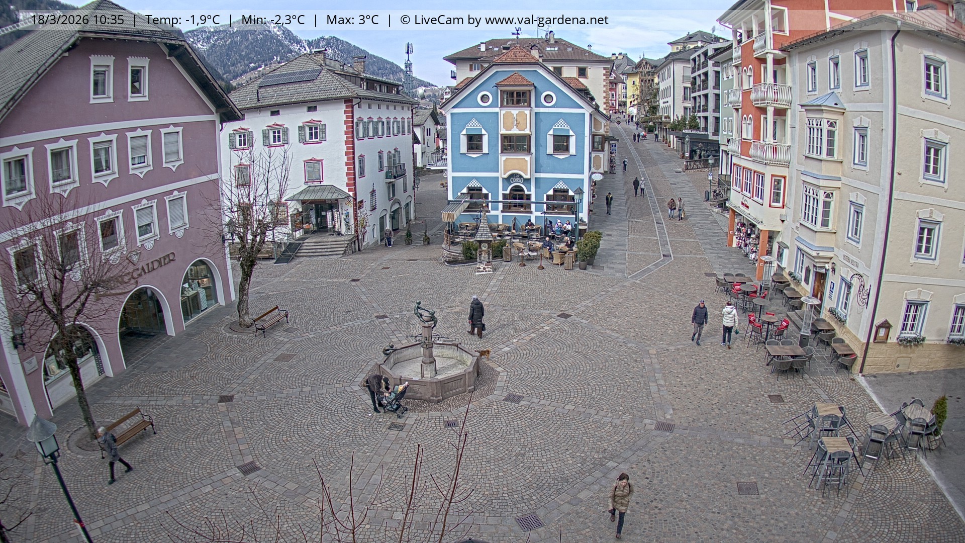 Archiv Foto Webcam St. Ulrich: Dorfzentrum