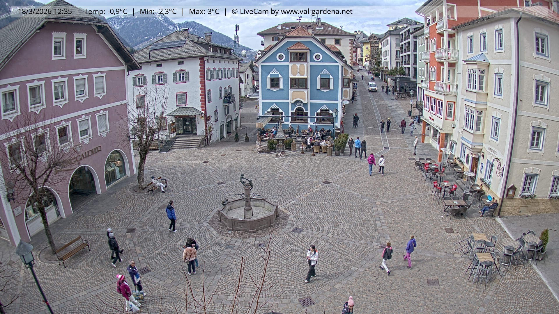 Archiv Foto Webcam St. Ulrich: Dorfzentrum