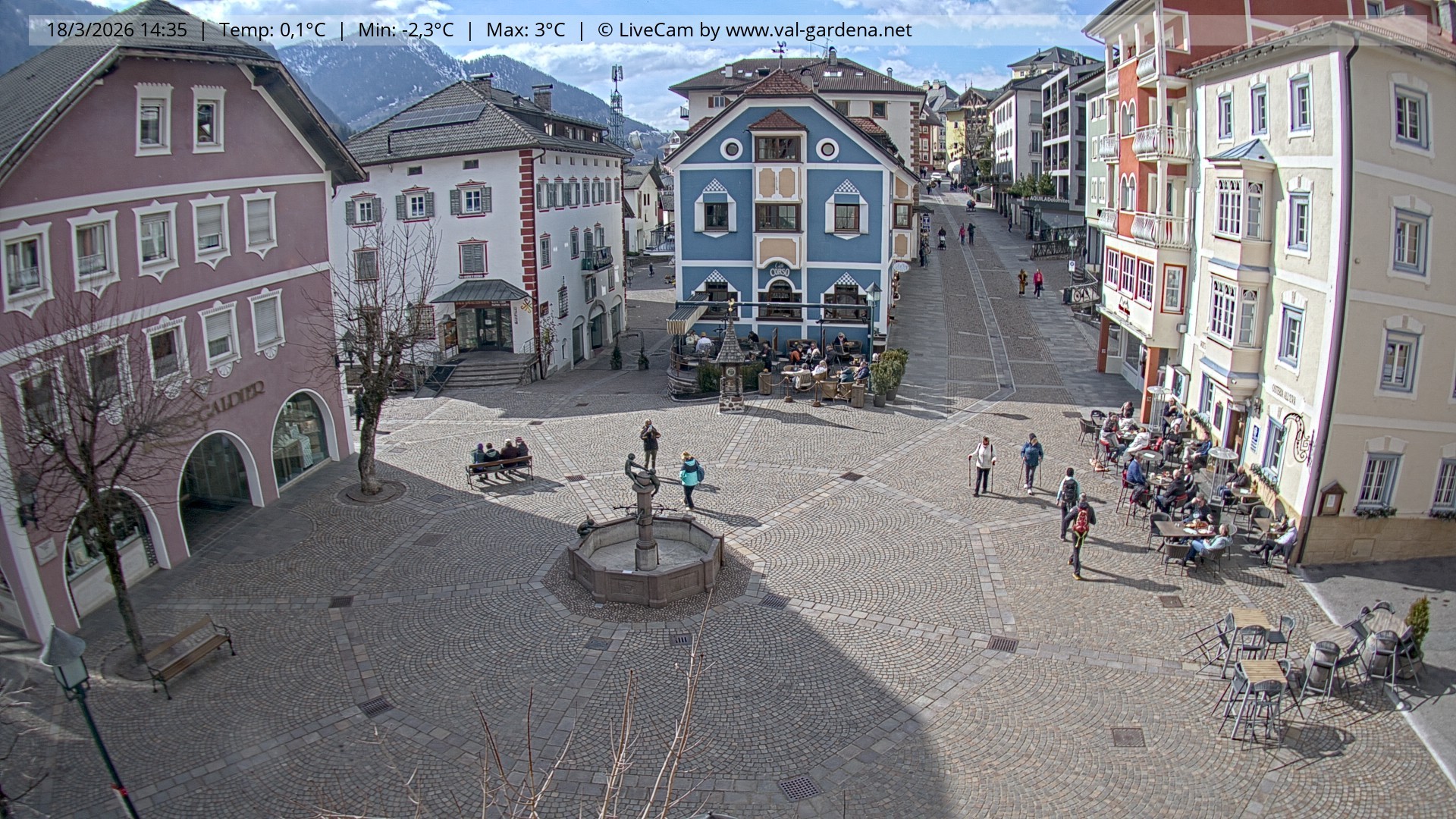 Archiv Foto Webcam St. Ulrich: Dorfzentrum