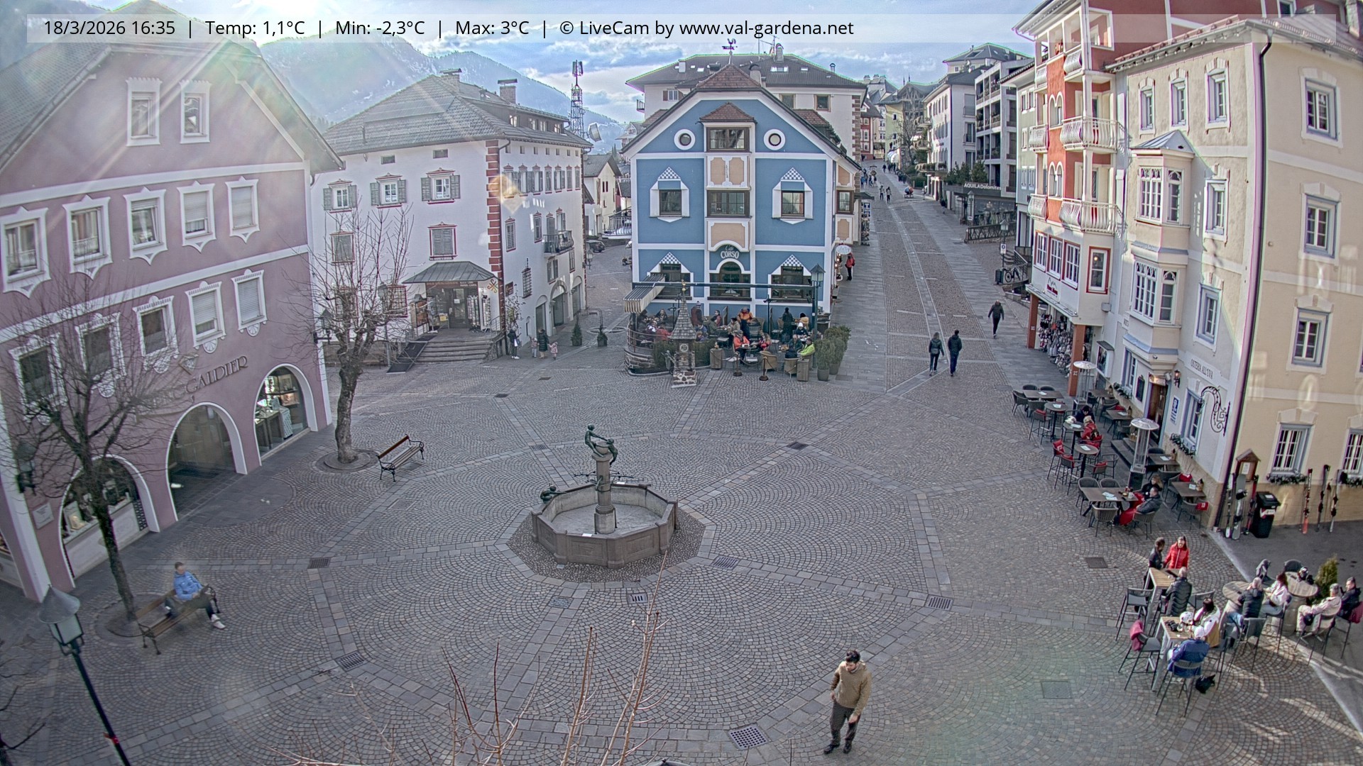 Archiv Foto Webcam St. Ulrich: Dorfzentrum