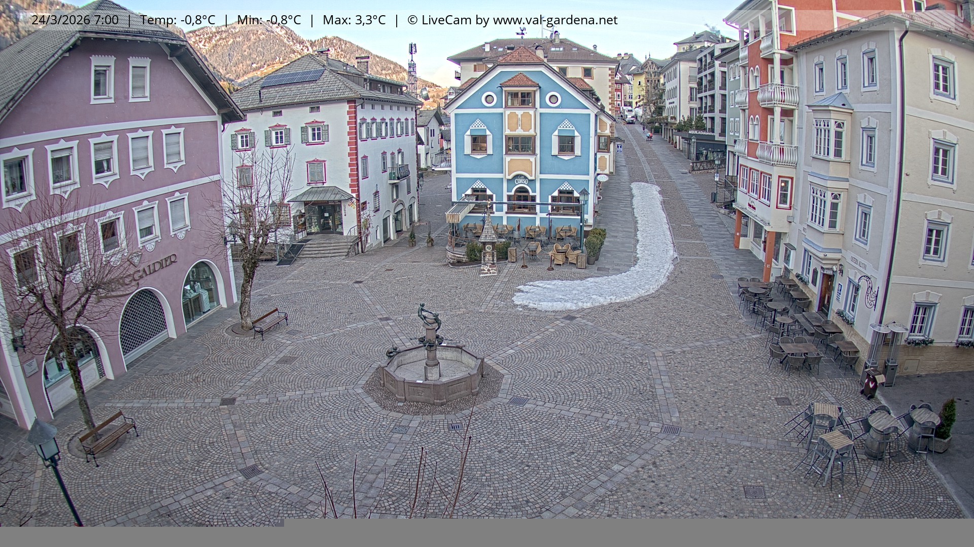 Archiv Foto Webcam St. Ulrich: Dorfzentrum