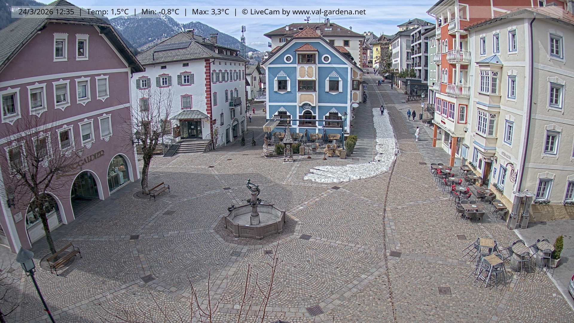 Archiv Foto Webcam St. Ulrich: Dorfzentrum