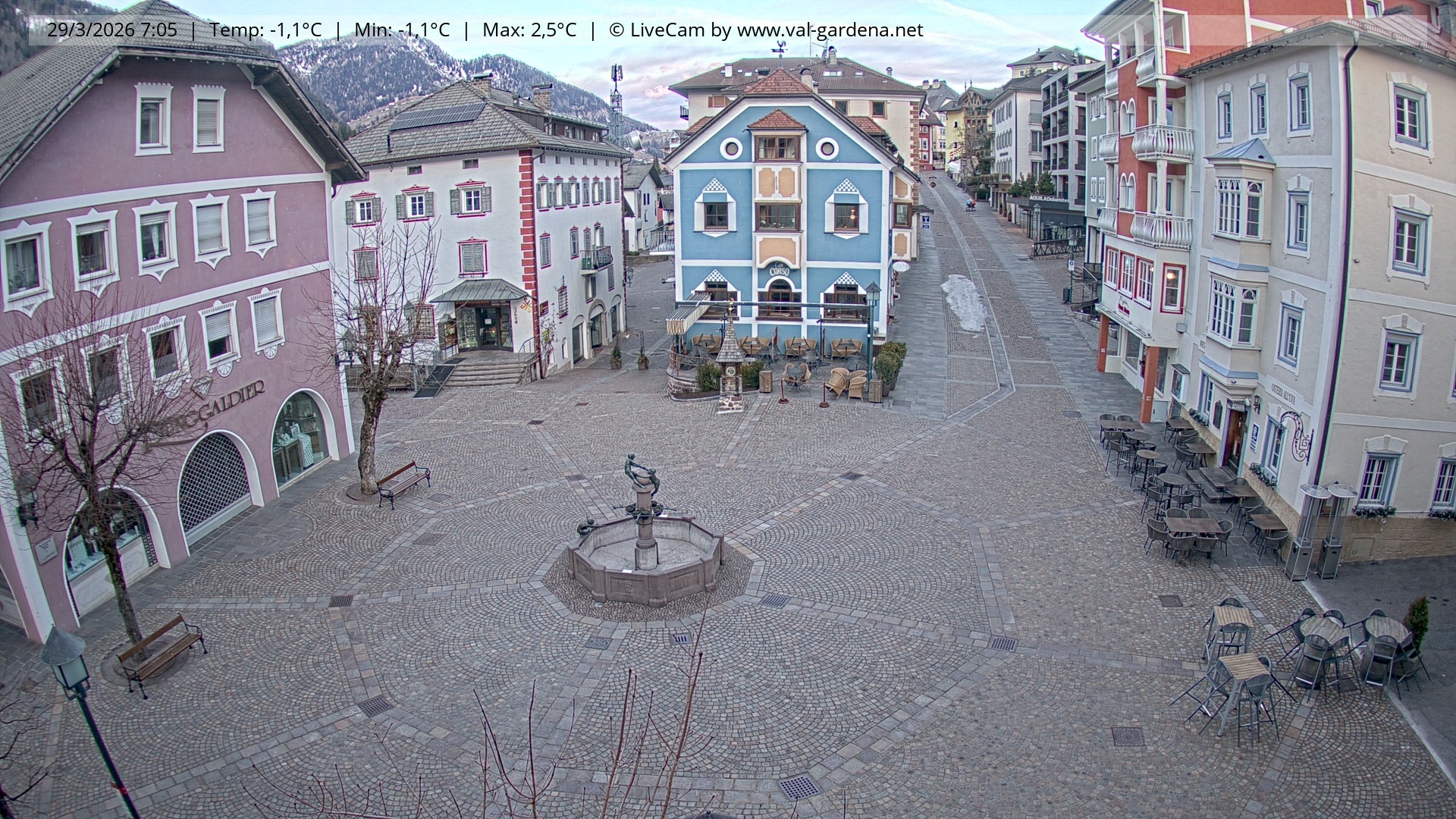Archiv Foto Webcam St. Ulrich: Dorfzentrum