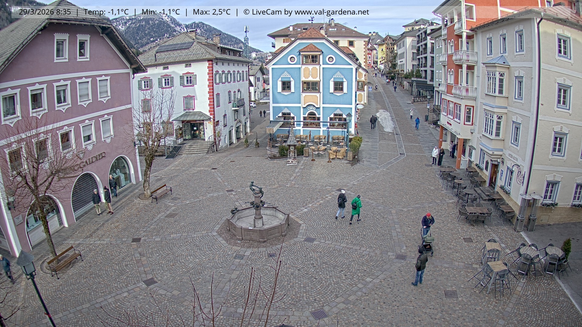 Archiv Foto Webcam St. Ulrich: Dorfzentrum
