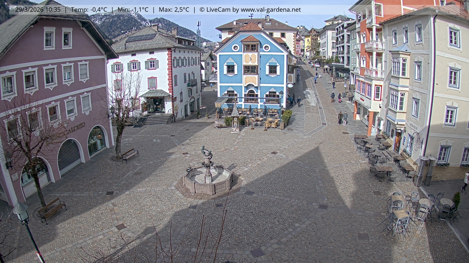 Archiv Foto Webcam St. Ulrich: Dorfzentrum