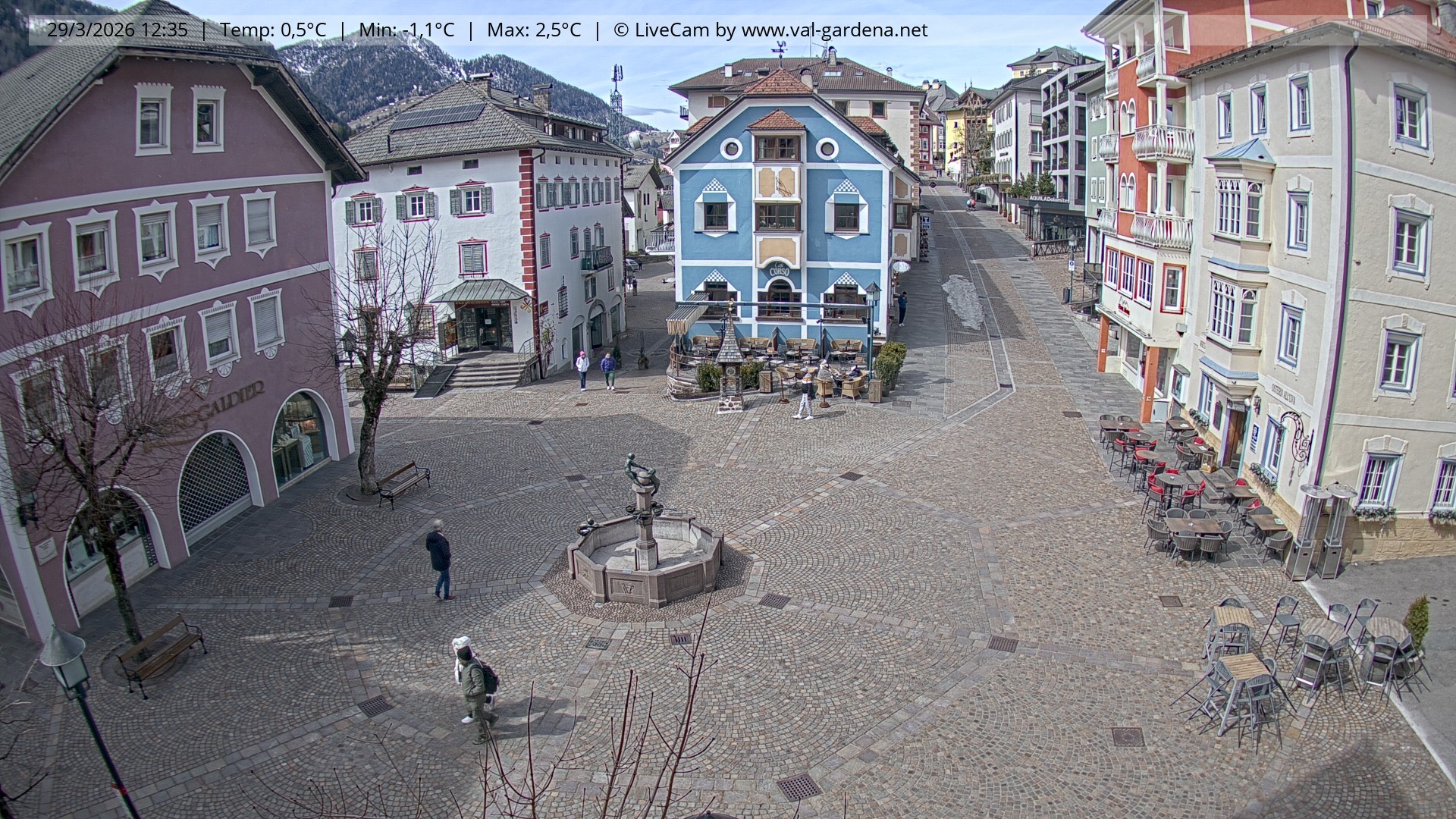 Archiv Foto Webcam St. Ulrich: Dorfzentrum
