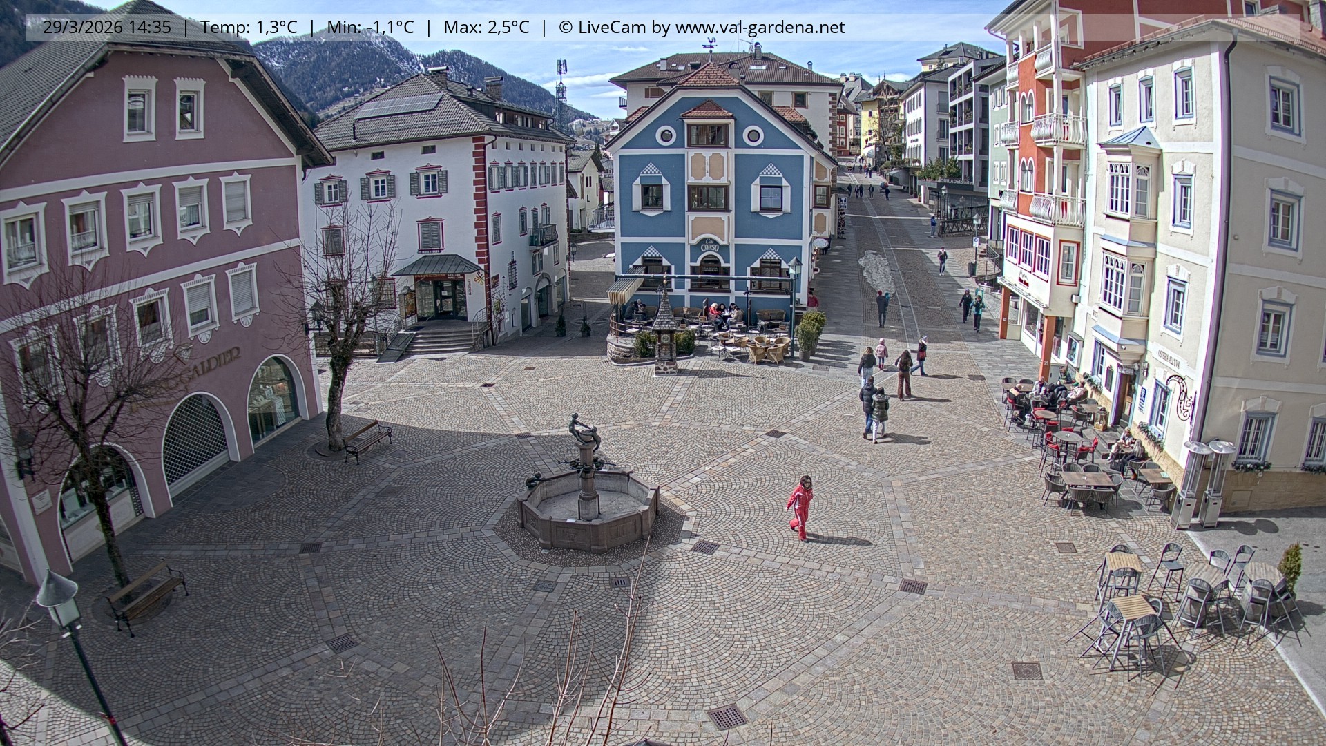Archiv Foto Webcam St. Ulrich: Dorfzentrum