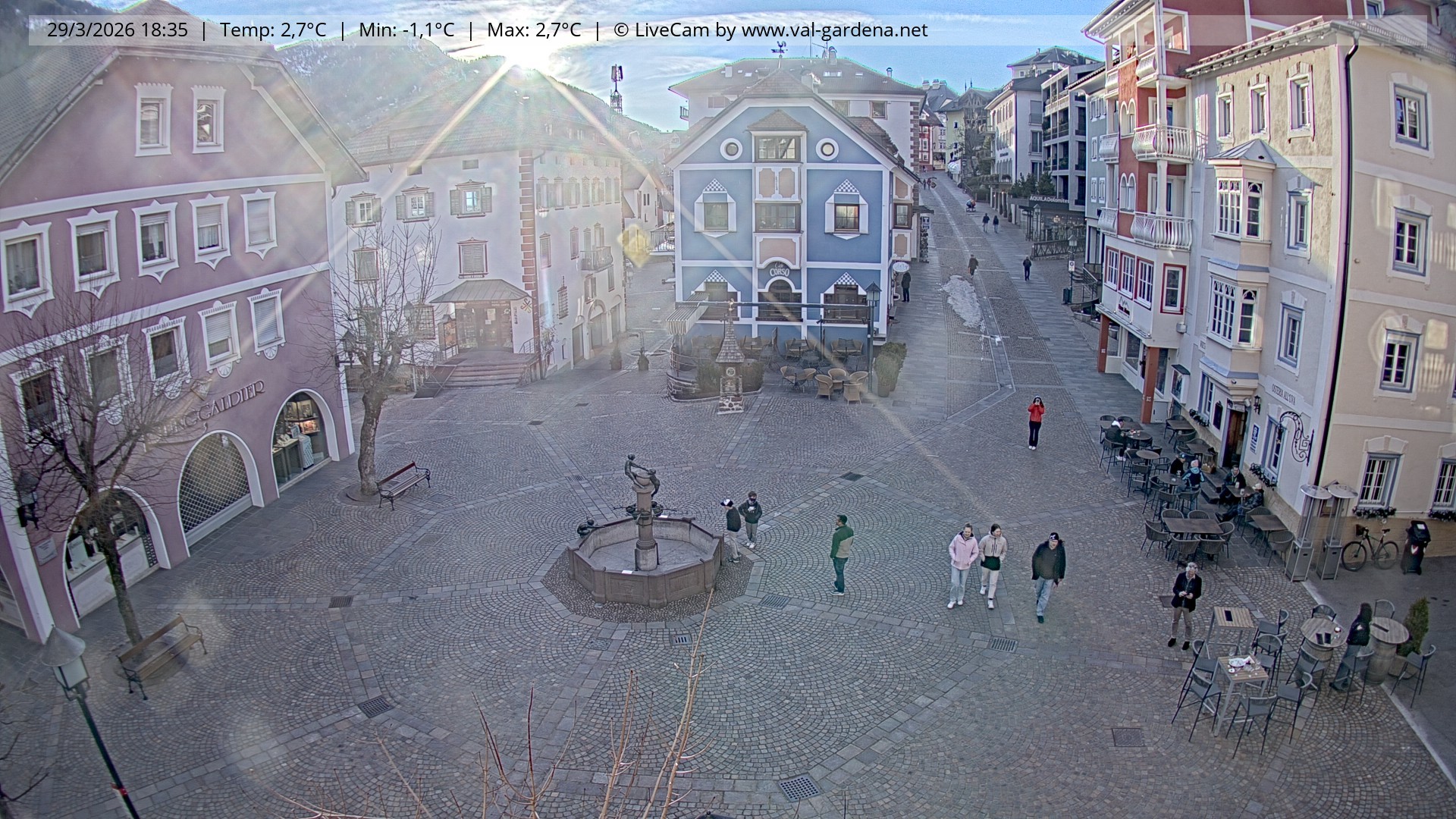 Archiv Foto Webcam St. Ulrich: Dorfzentrum