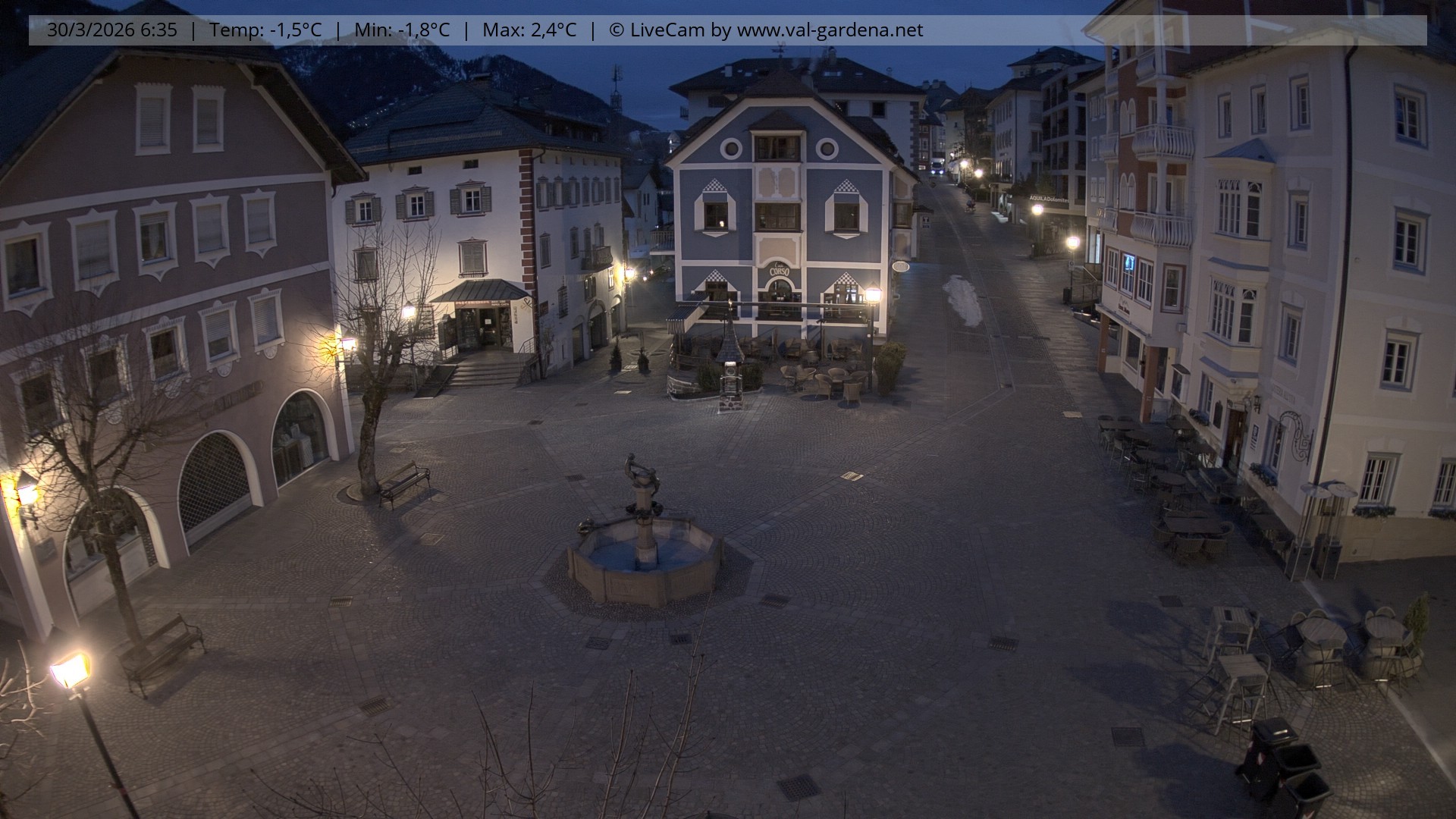Archiv Foto Webcam St. Ulrich: Dorfzentrum