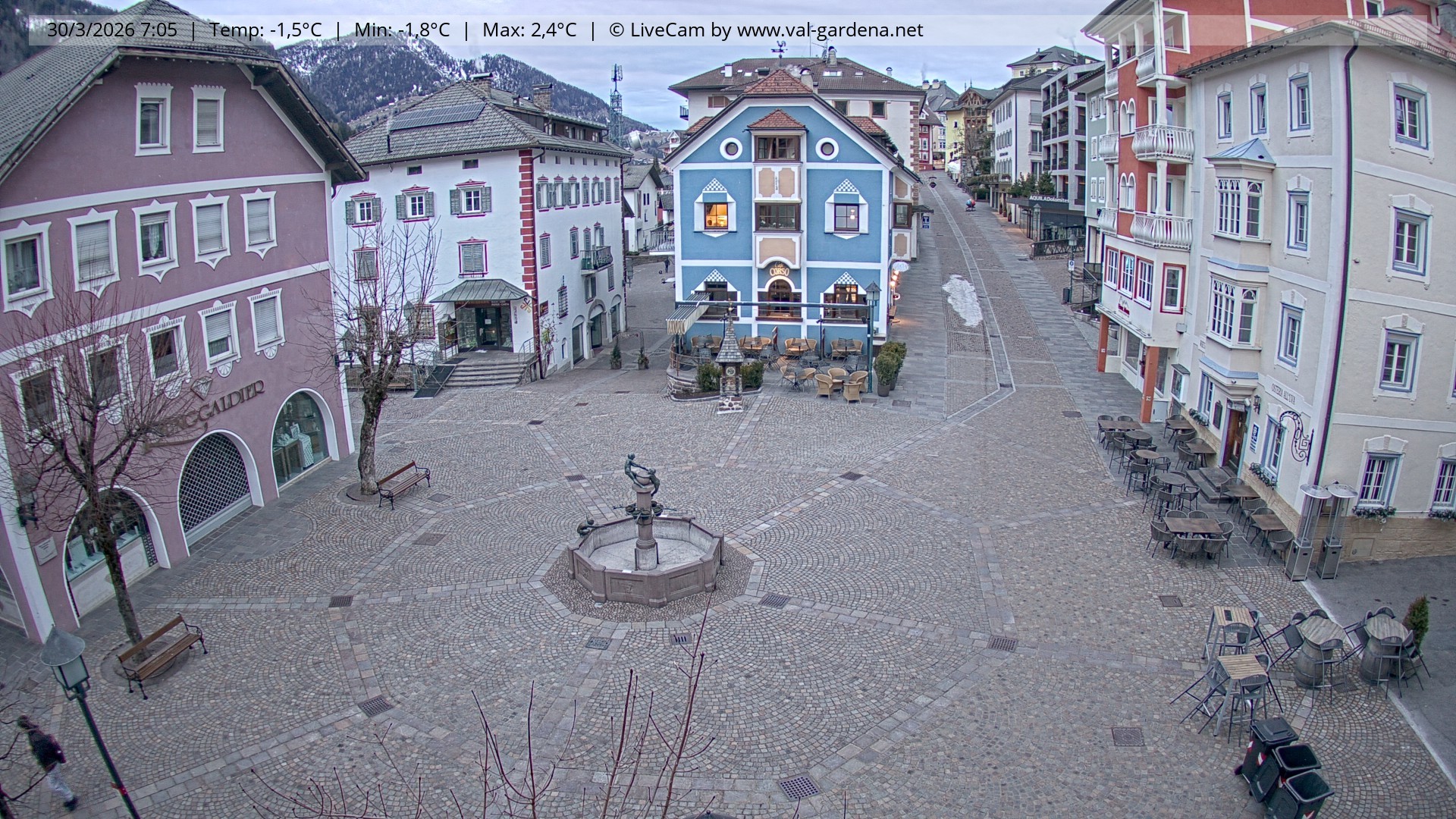 Archiv Foto Webcam St. Ulrich: Dorfzentrum